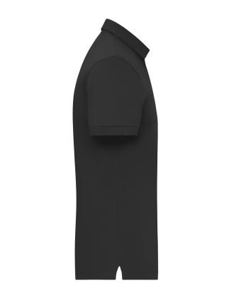 Heren Men's Mercerised Polo Slim Fit Zwart 11172