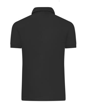 Heren Men's Mercerised Polo Slim Fit Zwart 11172