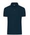 Heren Men's Mercerised Polo Slim Fit Navy 11172