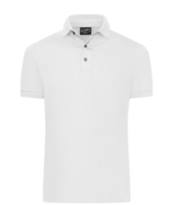 Homme Polo mercerisé coupe slim pour homme Blanc 11172