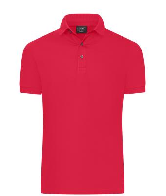 Homme Polo mercerisé coupe slim pour homme Rouge-clair 11172