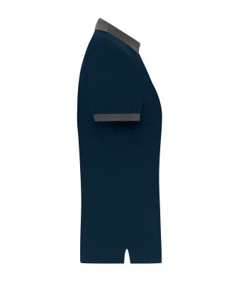Damen Ladies' Polo Navy/anthracite-melange 11173