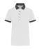 Damen Ladies' Polo White/anthracite-melange 11173