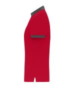 Damen Ladies' Polo Red/anthracite-melange 11173