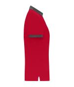 Damen Ladies' Polo Red/anthracite-melange 11173
