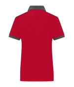 Damen Ladies' Polo Red/anthracite-melange 11173