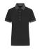 Damen Ladies' Polo Black/anthracite-melange 11173