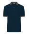 Herren Men's Polo Navy/anthracite-melange 11174