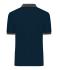 Heren Men's Polo Navy/antraciet-melange 11174