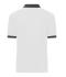 Heren Men's Polo Wit/antraciet-melange 11174