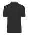 Heren Men's Polo Zwart/antraciet-melange 11174