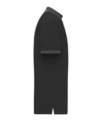 Homme Polo pour homme Noir/anthracite-mélange 11174