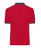 Homme Polo pour homme Rouge/anthracite-mélange 11174
