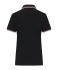 Damen Ladies' Polo Black/white/red 11175