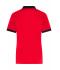 Dames Ladies' Zip-Polo Lichtrood/zwart 11177