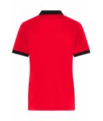 Damen Ladies' Zip-Polo Light-red/black 11177