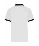 Damen Ladies' Zip-Polo White/black 11177