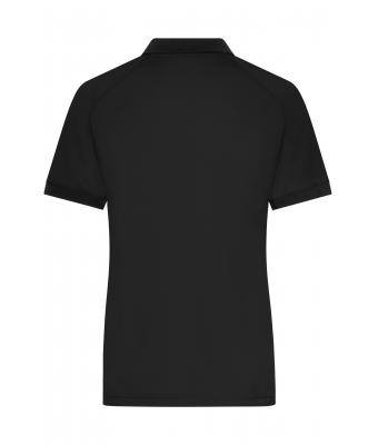 Dames Ladies' Zip-Polo Zwart/zwart 11177