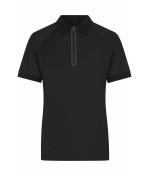 Femme Polo zippé pour femme Noir/noir 11177