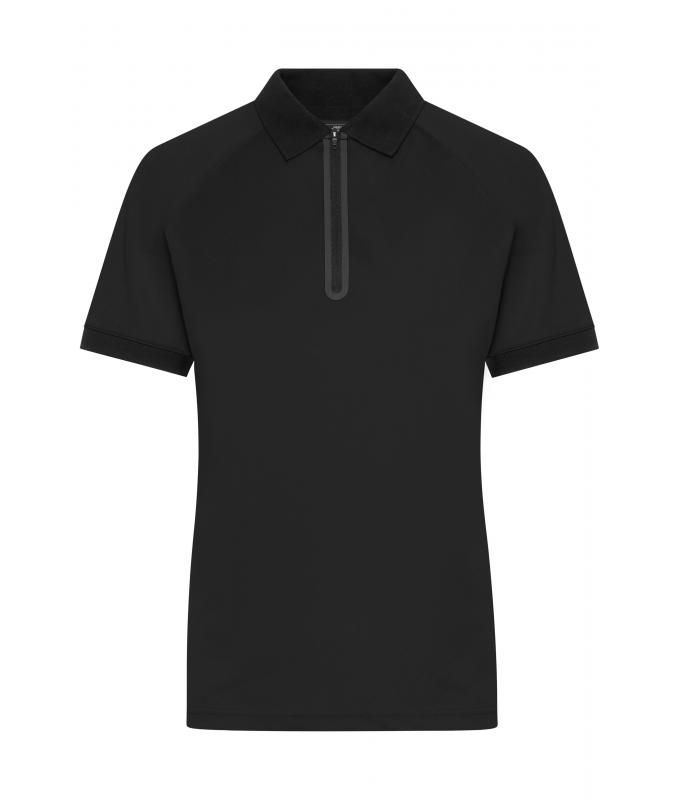 Femme Polo zippé pour femme Noir/noir 11177