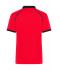 Men Men's Zip-Polo Light-red/black 11178