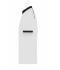Herren Men's Zip-Polo White/black 11178