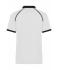 Heren Men's Zip-Polo Wit/zwart 11178