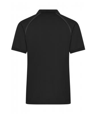 Heren Men's Zip-Polo Zwart/zwart 11178