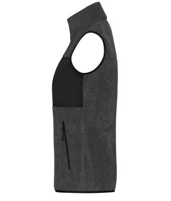 Femme Gilet polaire pour femme Mélange-foncé/noir 11181