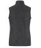 Femme Gilet polaire pour femme Mélange-foncé/noir 11181