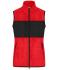 Femme Gilet polaire pour femme Rouge/noir 11181