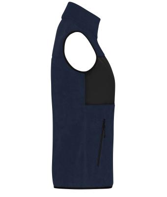 Femme Gilet polaire pour femme Marine/noir 11181