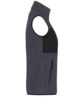 Ladies Ladies' Fleece Vest Carbon/black 11181