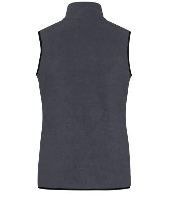 Ladies Ladies' Fleece Vest Carbon/black 11181