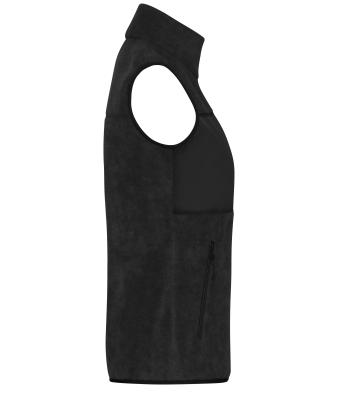Ladies Ladies' Fleece Vest Black/black 11181