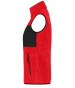 Ladies Ladies' Fleece Vest Red/black 11181