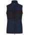 Damen Ladies' Fleece Vest Navy/black 11181