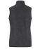 Ladies Ladies' Fleece Vest Dark-melange/black 11181