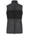 Ladies Ladies' Fleece Vest Dark-melange/black 11181
