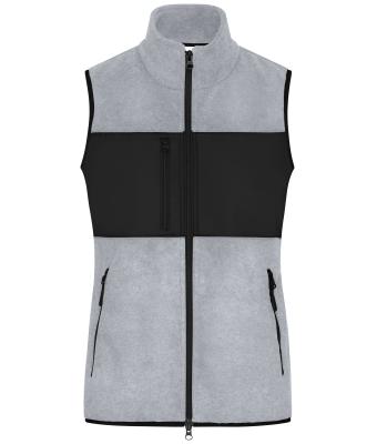 Ladies Ladies' Fleece Vest Light-melange/black 11181