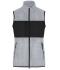 Dames Ladies' Fleece Vest Licht melange/zwart 11181