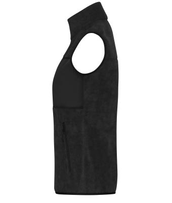 Damen Ladies' Fleece Vest Black/black 11181