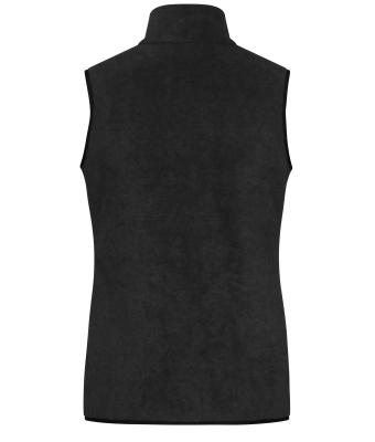 Damen Ladies' Fleece Vest Black/black 11181