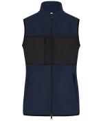 Damen Ladies' Fleece Vest Navy/black 11181