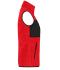 Damen Ladies' Fleece Vest Red/black 11181