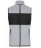 Homme Gilet polaire pour homme   GRS Mélange-clair/noir 11182