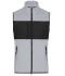 Homme Gilet polaire pour homme Mélange-clair/noir 11182