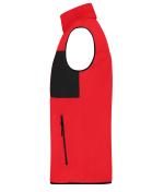 Homme Gilet polaire pour homme Rouge/noir 11182