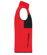 Homme Gilet polaire pour homme Rouge/noir 11182