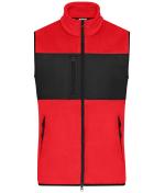 Homme Gilet polaire pour homme Rouge/noir 11182